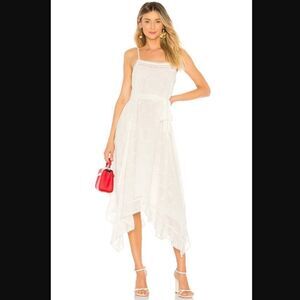 NWT Revolve x Tularosa Maxine Dress in ivory | Size S *missing belt*